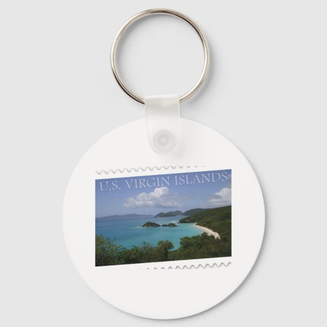 U.S. Virgin Islands - St. John's Trunk Bay Key Ring (Front)