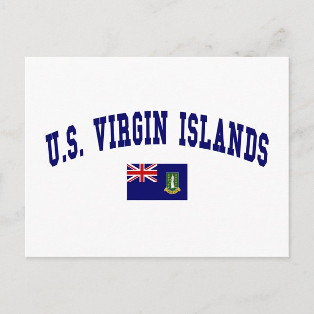 U.S. Virgin Islands Style Postcard (Front)