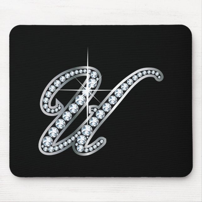 U Script "Diamond Bling" Mouse Pad (Front)