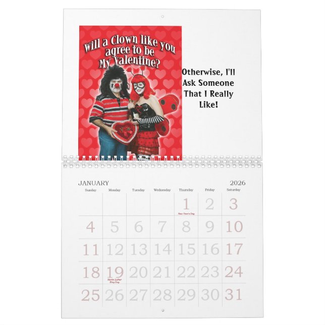 U-Suck Greetings Calendar for 2012 (Jan 2026)