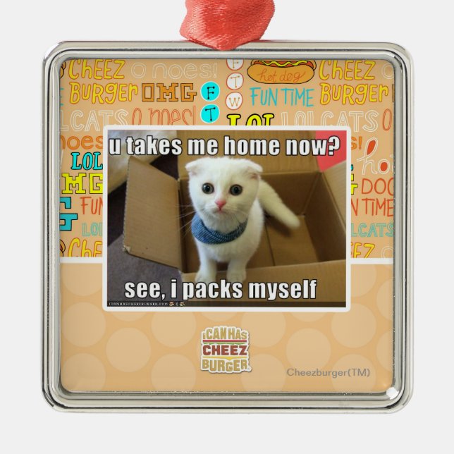 U take me home now? metal ornament (Front)