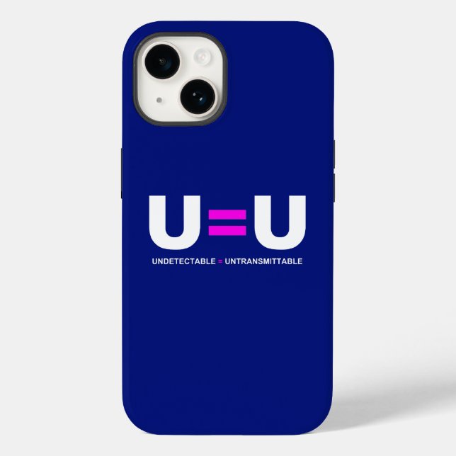 U=U HIV Undetectable Equals Untransmittable Case-Mate iPhone Case (Back)