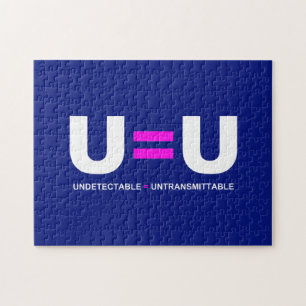 U=U HIV Undetectable Equals Untransmittable Jigsaw Puzzle