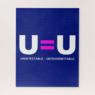 U=U HIV Undetectable Equals Untransmittable Jigsaw Puzzle