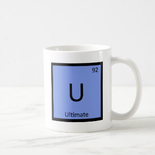 U - Ultimate Frisbee Sports Chemistry Symbol Coffee Mug
