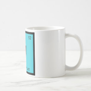 U - Unobtainium Chemistry Periodic Table Symbol Coffee Mug