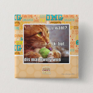 U want? 15 cm square badge