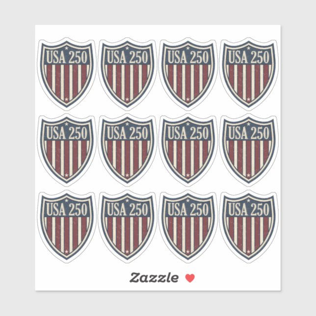 UA 250 American Shield Motif ID1301 (Sheet)