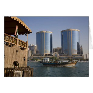 UAE, Dubai, Dubai Creek. Dhow cruises channel