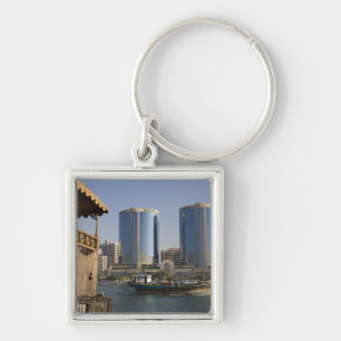 UAE, Dubai, Dubai Creek. Dhow cruises channel Key Ring