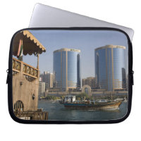 UAE, Dubai, Dubai Creek. Dhow cruises channel