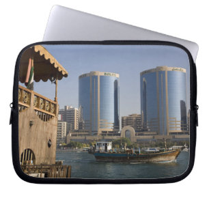 UAE, Dubai, Dubai Creek. Dhow cruises channel Laptop Sleeve