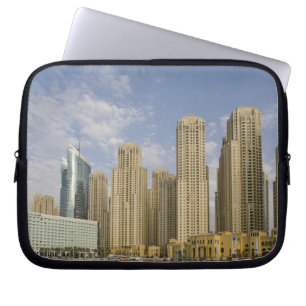 UAE, Dubai, Marina. Jumeirah Beach Residence Laptop Sleeve