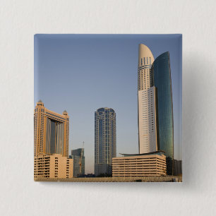 UAE, Dubai. Park Place Tower and other 15 Cm Square Badge