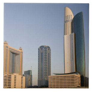UAE, Dubai. Park Place Tower and other Ceramic Tile
