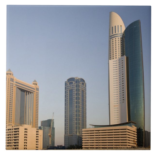 UAE, Dubai. Park Place Tower and other Ceramic Tile (Front)