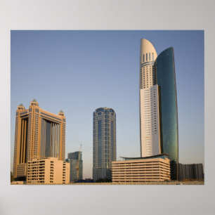 UAE, Dubai. Park Place Tower and other Poster