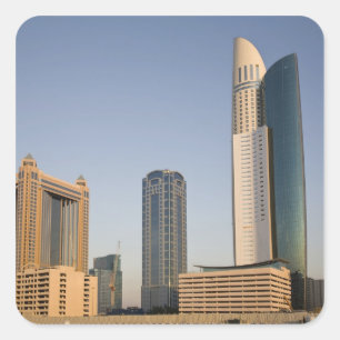 UAE, Dubai. Park Place Tower and other Square Sticker