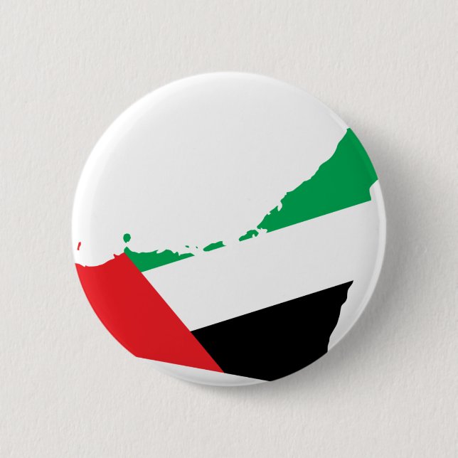 Uae flag map 6 cm round badge (Front)