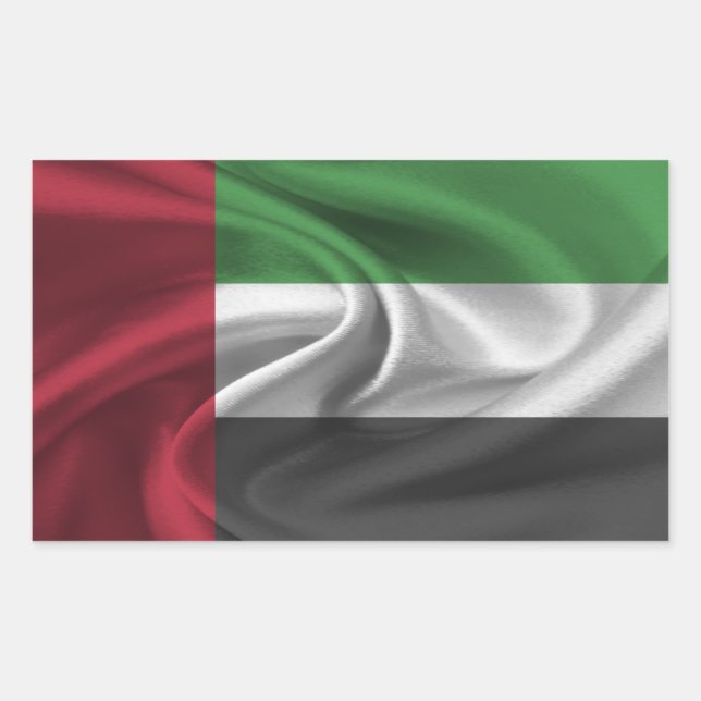 UAE Flag Rectangular Sticker (Front)
