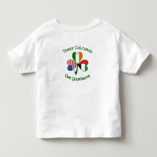 UAE Irish American Shamrock Flag Personalised  Toddler T-Shirt