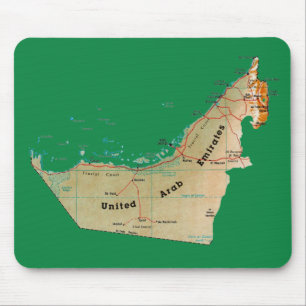 UAE Map Mousepad