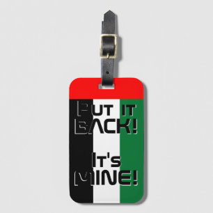 UAE National Flag Funny Patriotic Luggage Tag