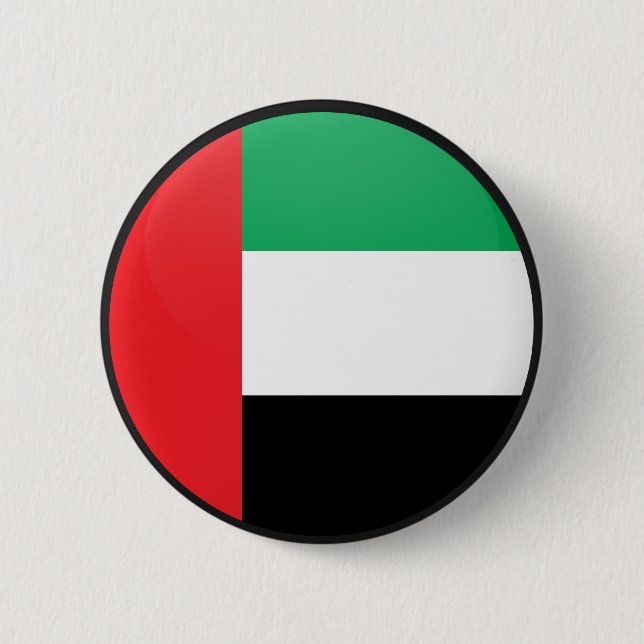 Uae quality Flag Circle 6 Cm Round Badge (Front)