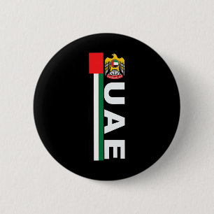 Uae Soccer Style United Arab Emirates Flag  6 Cm Round Badge