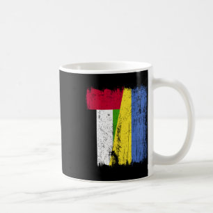 Uae Ukraine Half Flag Emirati Ukrainian Heritage Coffee Mug