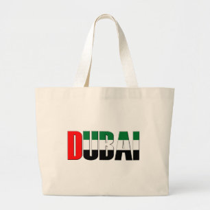 UAE United Arab Emirates Flag Colours Dubai Large Tote Bag