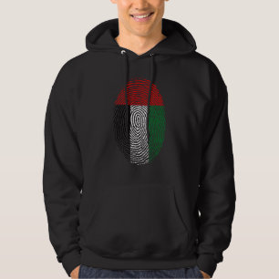 Uae United Arab Emirates Flag Dna Fingerprint Men  Hoodie