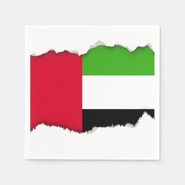 UAE United Arab Emirates Flag Napkin (Front)