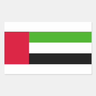 UAE United Arab Emirates Flag Rectangular Sticker