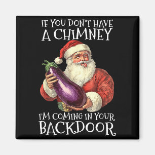 Ual Innuendo Santa Rude Christmas Magnet