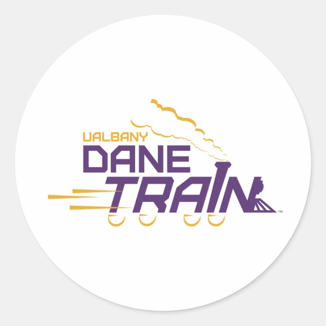 UAlbany Dane Train Logo Classic Round Sticker (Front)