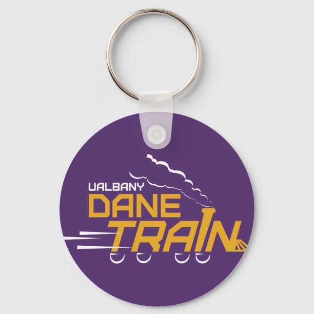 UAlbany Dane Train Logo Key Ring (Front)
