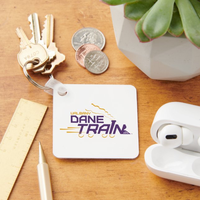 UAlbany Dane Train Logo Key Ring (Desk)