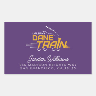 UAlbany Dane Train Logo Rectangular Sticker