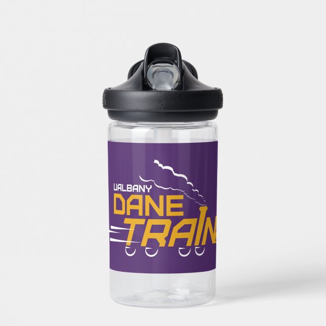 UAlbany Dane Train Logo Water Bottle (Front)