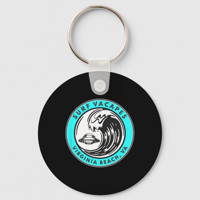 Uap Or Ufo Alien Sighting Disclosure Surfing For E Key Ring (Front)