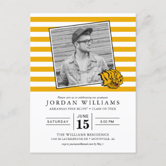 UAPB Golden Lions Graduate Announcement Postcard