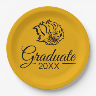 UAPB Golden Lions Graduate Paper Plate