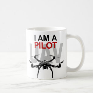 UAV Quadpilot Quadcopter Pilot Coffee Mug