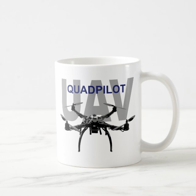 UAV Quadpilot Quadcopter Pilot Coffee Mug (Right)