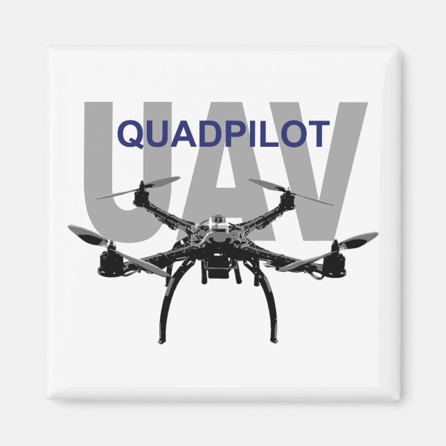 UAV Quadpilot Quadcopter Pilot Magnet (Front)