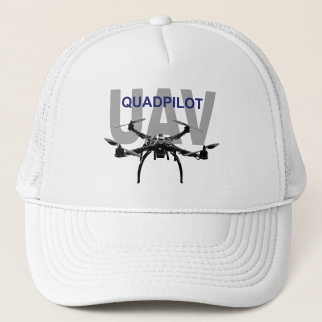 UAV Quadpilot Quadcopter Pilot Trucker Hat (Front)