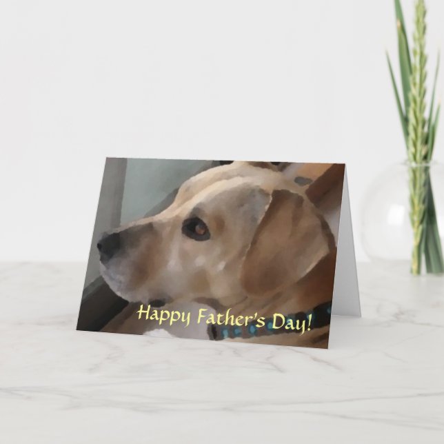 UB- Cute Pup Father's Day Card (Front)