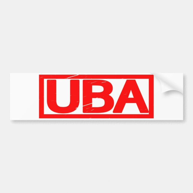 Uba Stamp Bumper Sticker (Front)