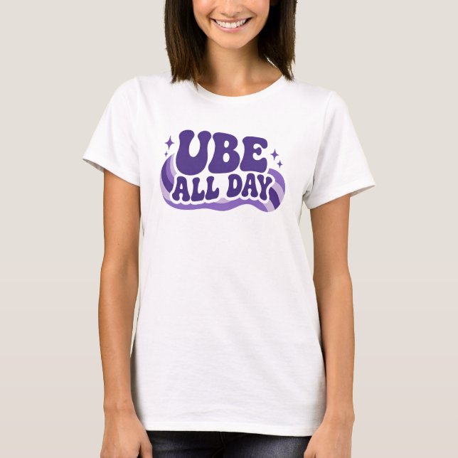 Ube All Day Mug T-Shirt (Front)